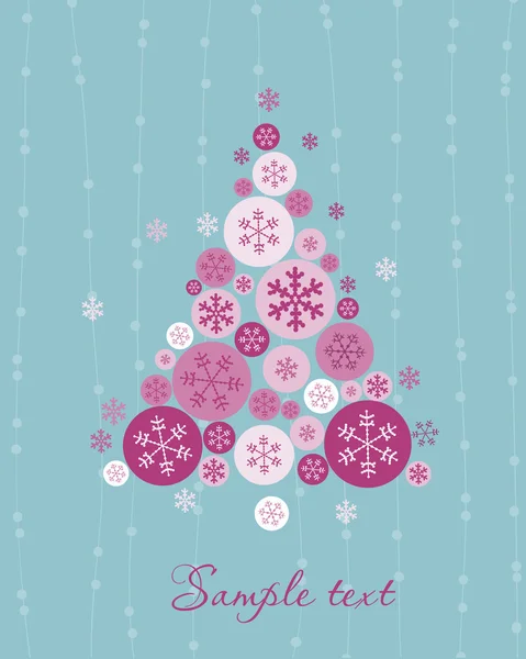 Frohe Weihnachten süße Karte — Stockvektor