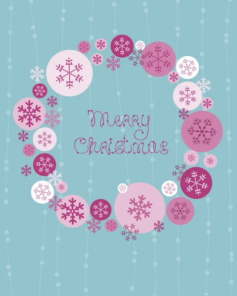 メリー クリスマスかわいいカード — ストックベクタ