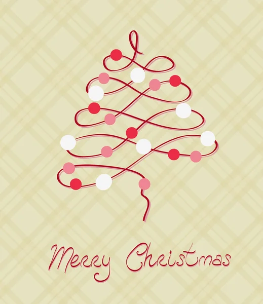 Feliz Navidad Postal en vector — Archivo Imágenes Vectoriales
