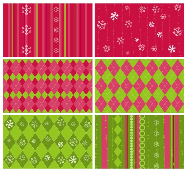 設計のためのクリスマスの背景のセット — ストックベクタ