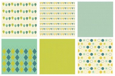 Retro Paper for Birthday Celebration Elements in vector clipart