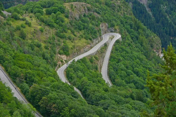 Alpe d'Huez - เส้นโค้ง 9 — ภาพถ่ายสต็อก