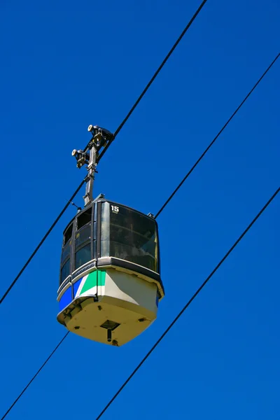 Ski Gondola with blue sky — Stock Photo, Image