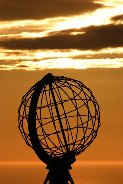 El North Cape Globe a medianoche # 4 — Foto de Stock