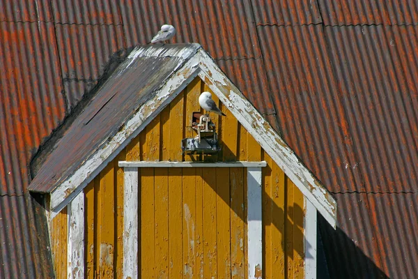 Malebnými Domy Rybářské Vesnici Nusfjord Seznam Světového Dědictví Unesco — Stock fotografie