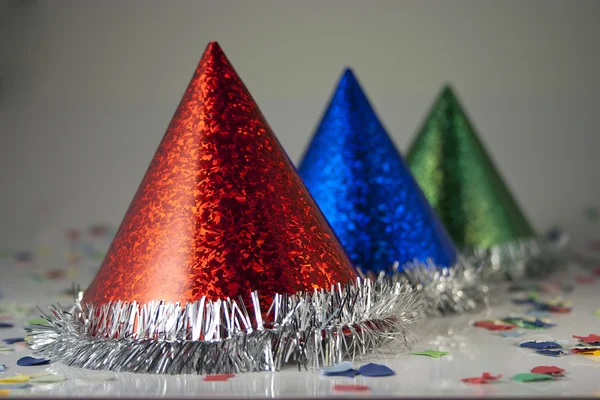 Tre cappelli di carnevale — Foto Stock