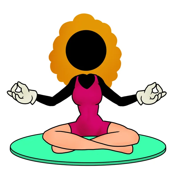 Icono de yoga Fotos de stock libres de derechos