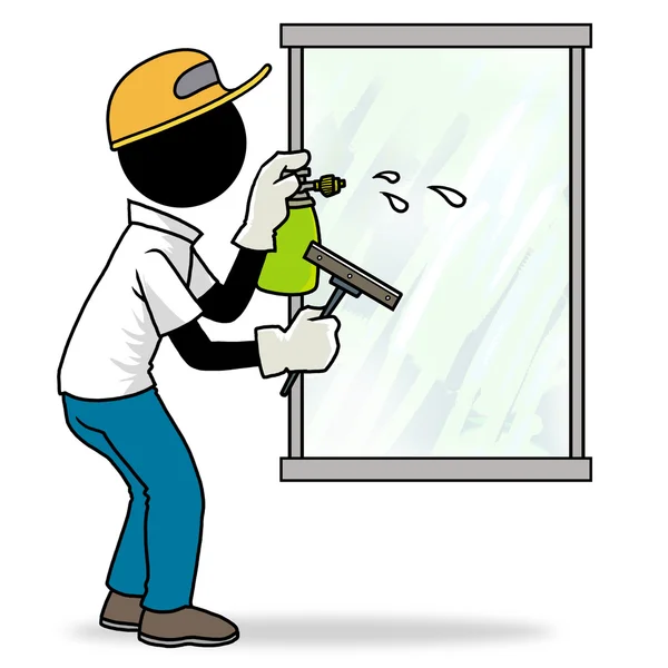 Limpiador de ventanas — Foto de Stock
