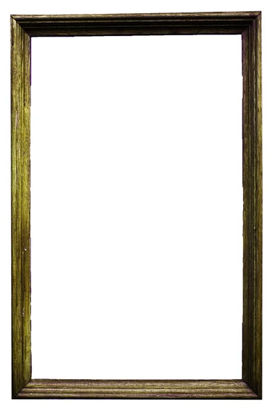 Wooden picture frame isolated. — Stock Photo, Image