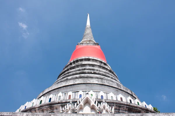 Pagoda Chrámu Buddhistické Kláštery Jasná Obloha Chrámy Thajsku — Stock fotografie