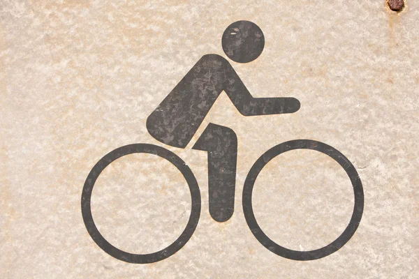 Símbolo da bicicleta — Fotografia de Stock