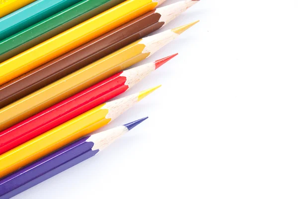 Çubuk renk kalem çeşitliliği. — Stok fotoğraf