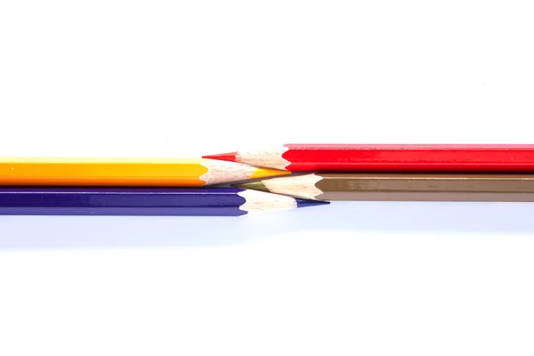Variedade de cores pastel dispostos em uma fileira — Fotografia de Stock
