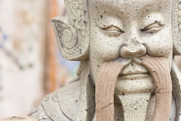 Chinese carved stone warriors. — Stock Photo, Image