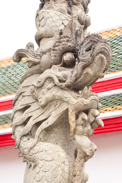 Arte estuque dragão cabeça — Fotografia de Stock