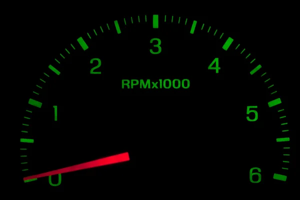 Speedometer on black isolated — Stock Photo, Image