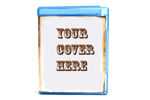 Blue Dvd Case You Can Insert Your Own Cover Text — Stock Photo, Image