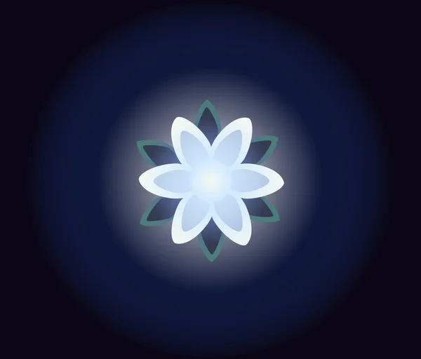 Nacht lamp-lily — Stockvector