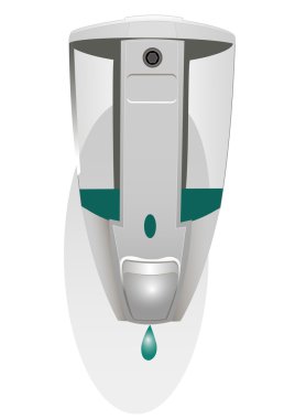 Dispenser for liquid soap clipart