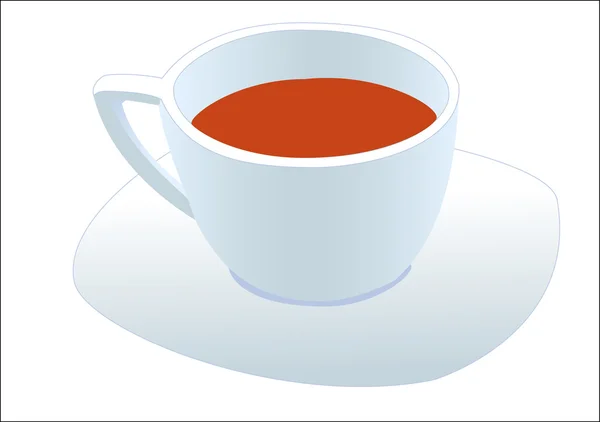 Ένα φλυτζάνι τσάι — Διανυσματικό Αρχείο