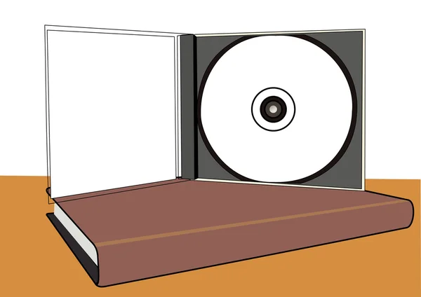 CD και βιβλίο — Διανυσματικό Αρχείο