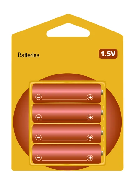 Batteries — Stock Vector