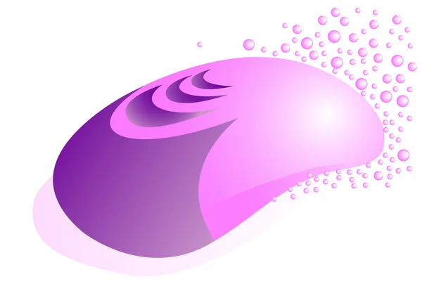 Zeep met bubbels — Stockvector