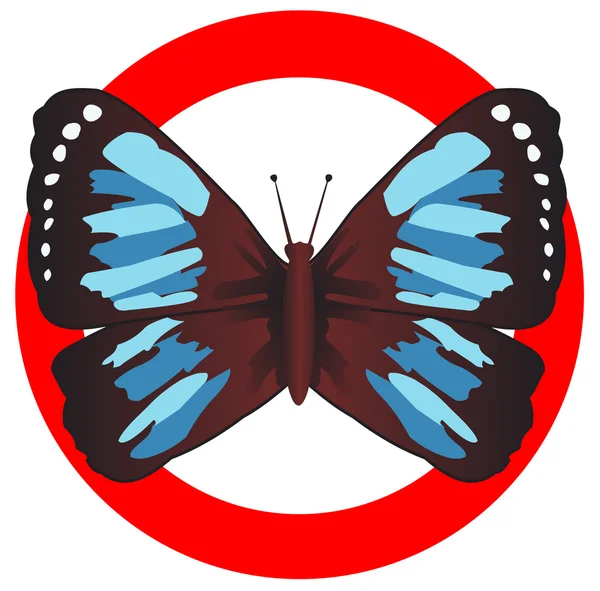 La mariposa — Archivo Imágenes Vectoriales