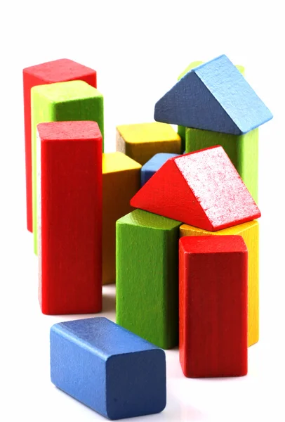 stock image Wooden building blocks