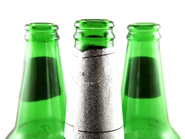 緑色のビール瓶 — ストック写真
