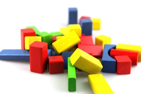 stock image Wooden building blocks