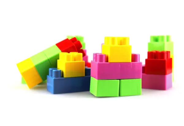 Bloques de construcción de juguetes —  Fotos de Stock