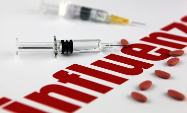 H1N1 インフルエンザ ウイルスの画像 — ストック写真