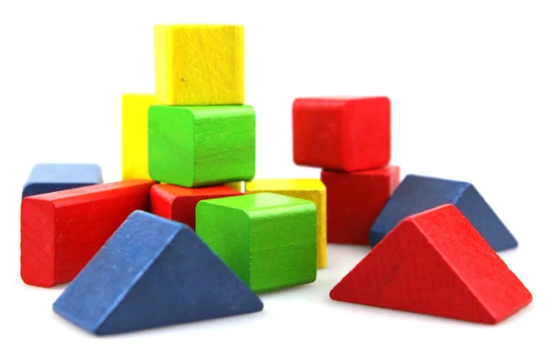 stock image Wooden building blocks