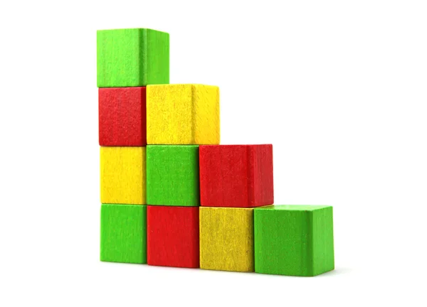 stock image Wooden building blocks