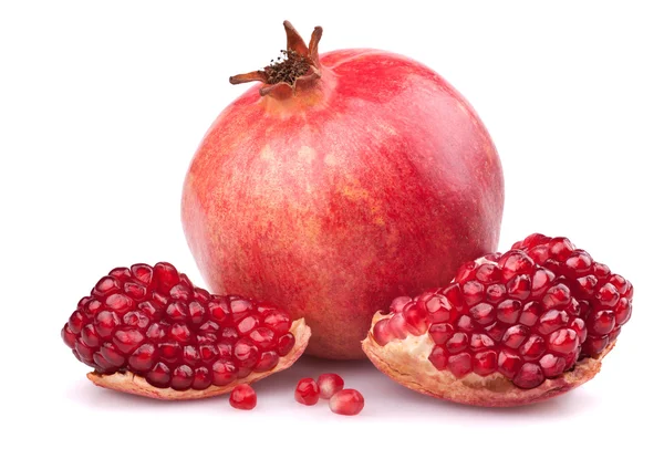 Juicy pomegranate and half — Stock Photo, Image