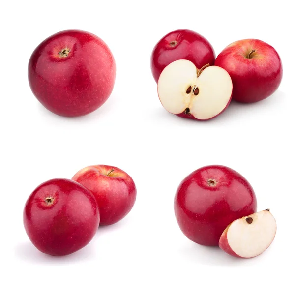 Sada červených jablek — Stock fotografie