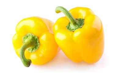 Two yellow sweet pepper clipart