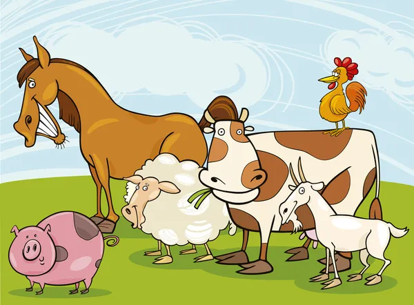 Çiftlik hayvanları — Stok Vektör