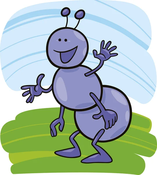 Funny ant — Stock Vector