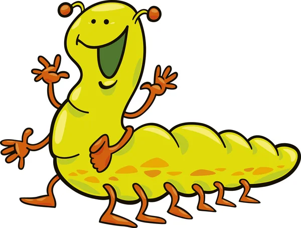 Funny caterpillar — Stock Vector