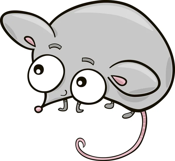 Ilustracja Kreskówki Cute Little Mouse — Wektor stockowy