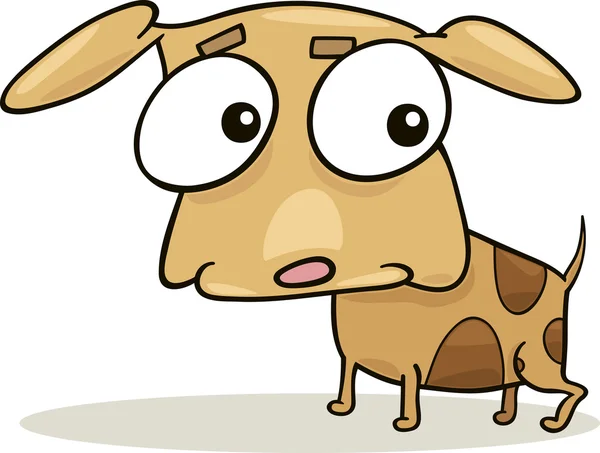 Illustrazione Cartone Animato Simpatico Cagnolino — Vettoriale Stock