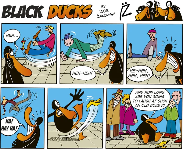 Чорний качок комікси епізод 6 — стоковий вектор