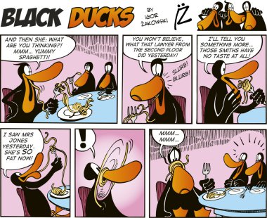 Black Ducks Comic Strip episode 24 clipart