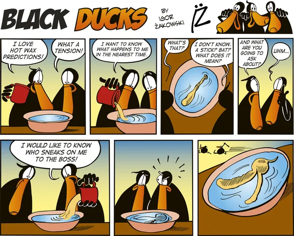 Black Ducks Comics episode 20 — Stock Vector