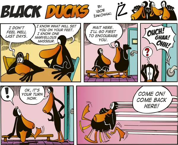 Black Ducks Comics Episode 16 — Stockvektor
