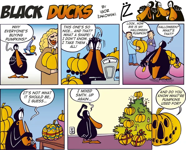 Episodio 28 di Black Ducks Comics — Vettoriale Stock
