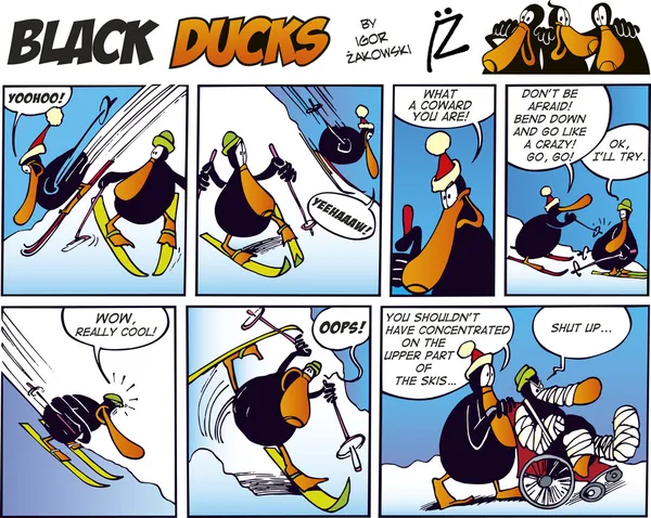Black Ducks Comics episodio 35 — Vector de stock