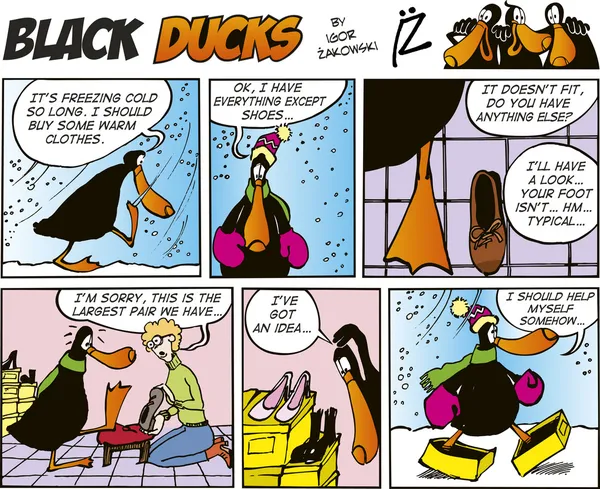 Black Ducks Comics episodio 33 — Vector de stock